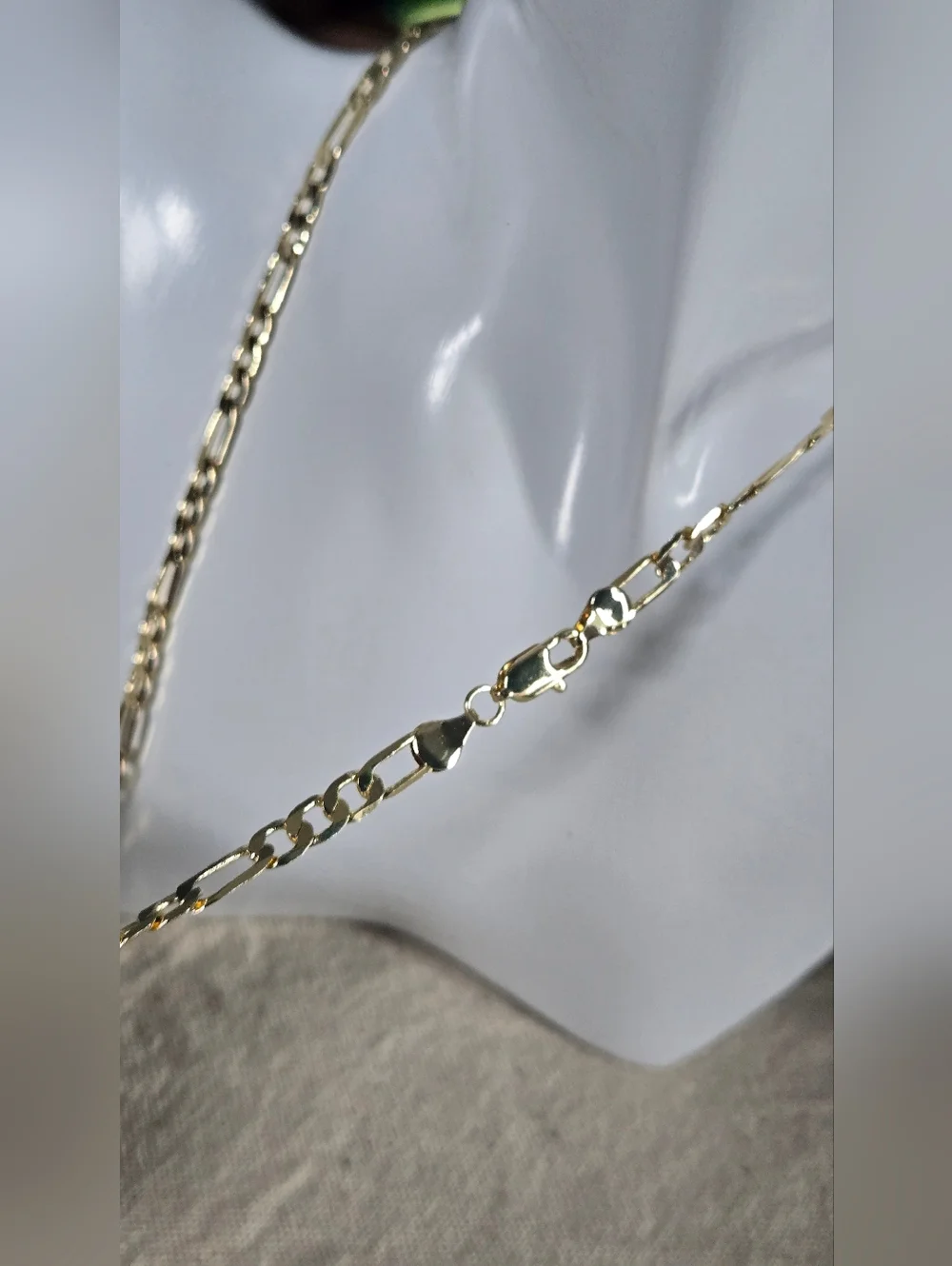 Layered Gold Figaro Necklace with Pendant - Women Jewelry - Picture 5 of 7